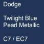 Preview: Dodge, Twilight Blue Pearl Metallic, C7 / EC7.